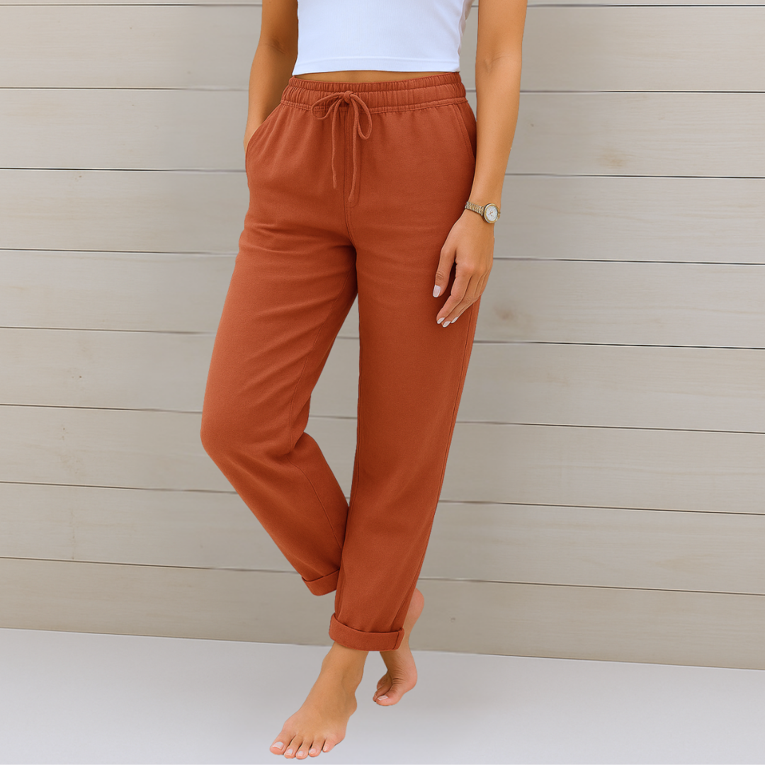 Ella |Premium breathable linen stretch pants