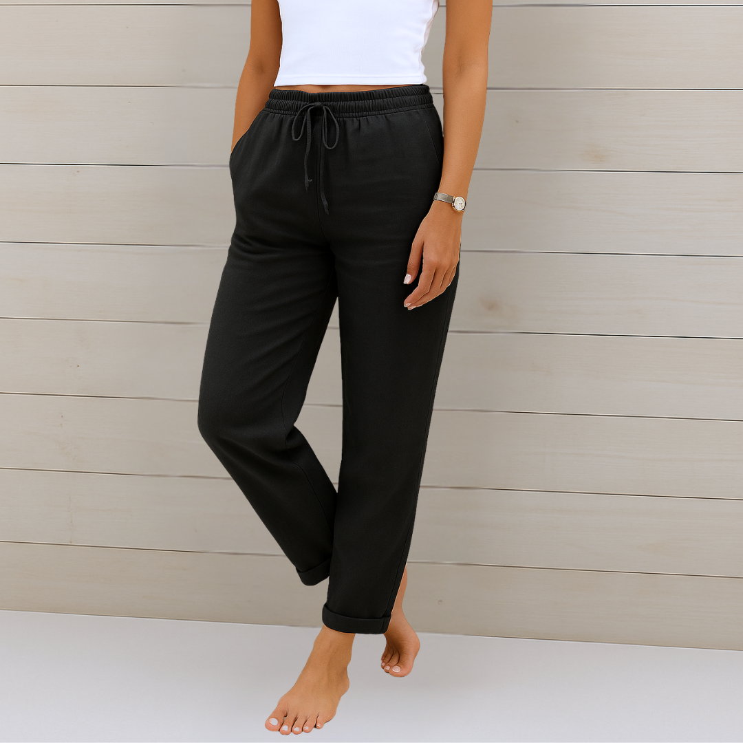 Ella |Premium breathable linen stretch pants