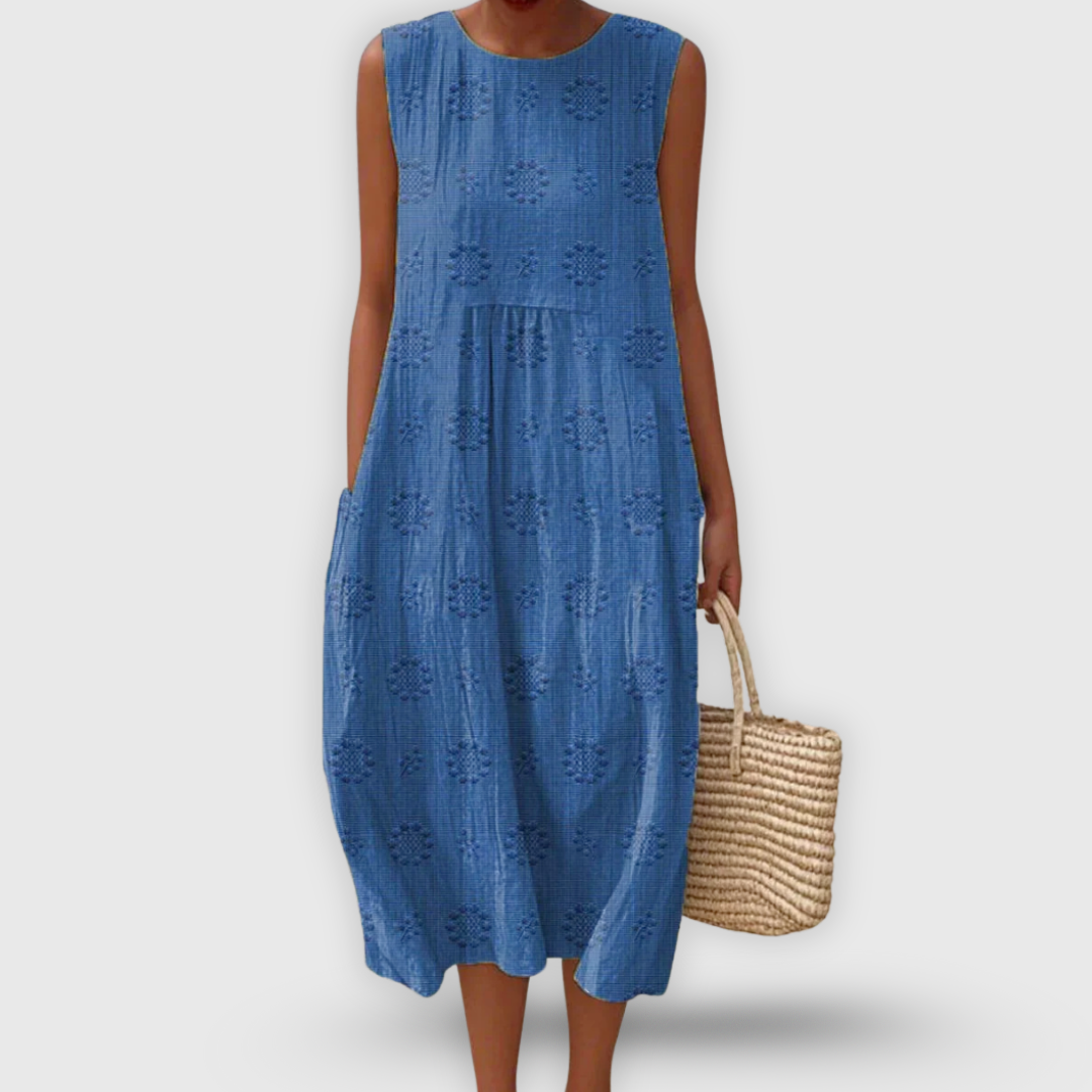 Linda| Dress with Premium Embroidery