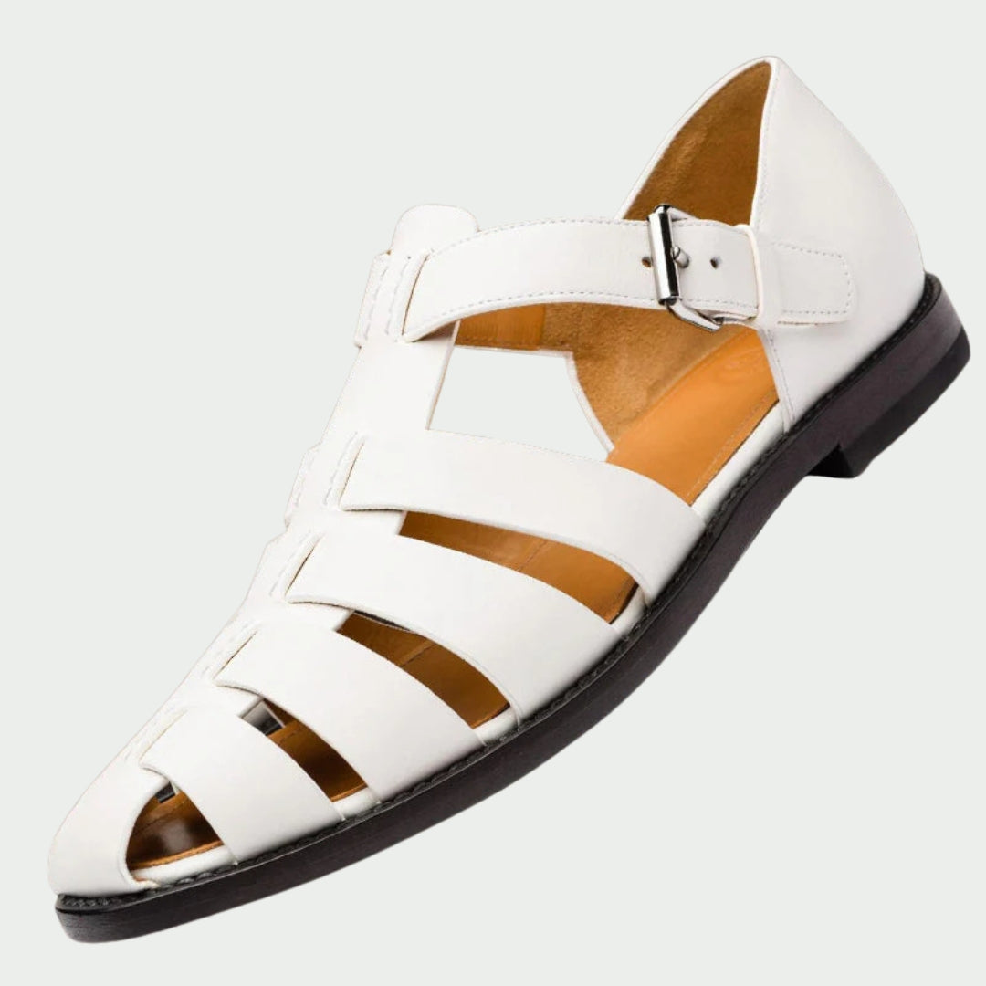 Elegance of Classic Leather Fisherman Sandals