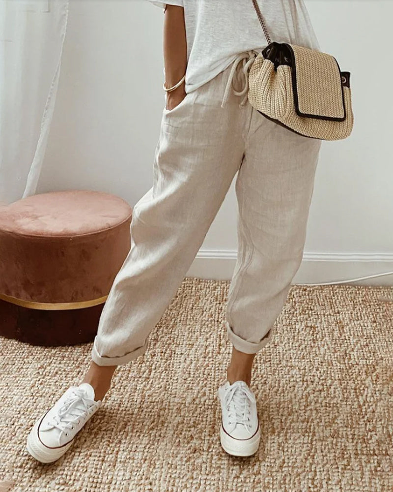 Carla™ | Elegant Cotton Pants