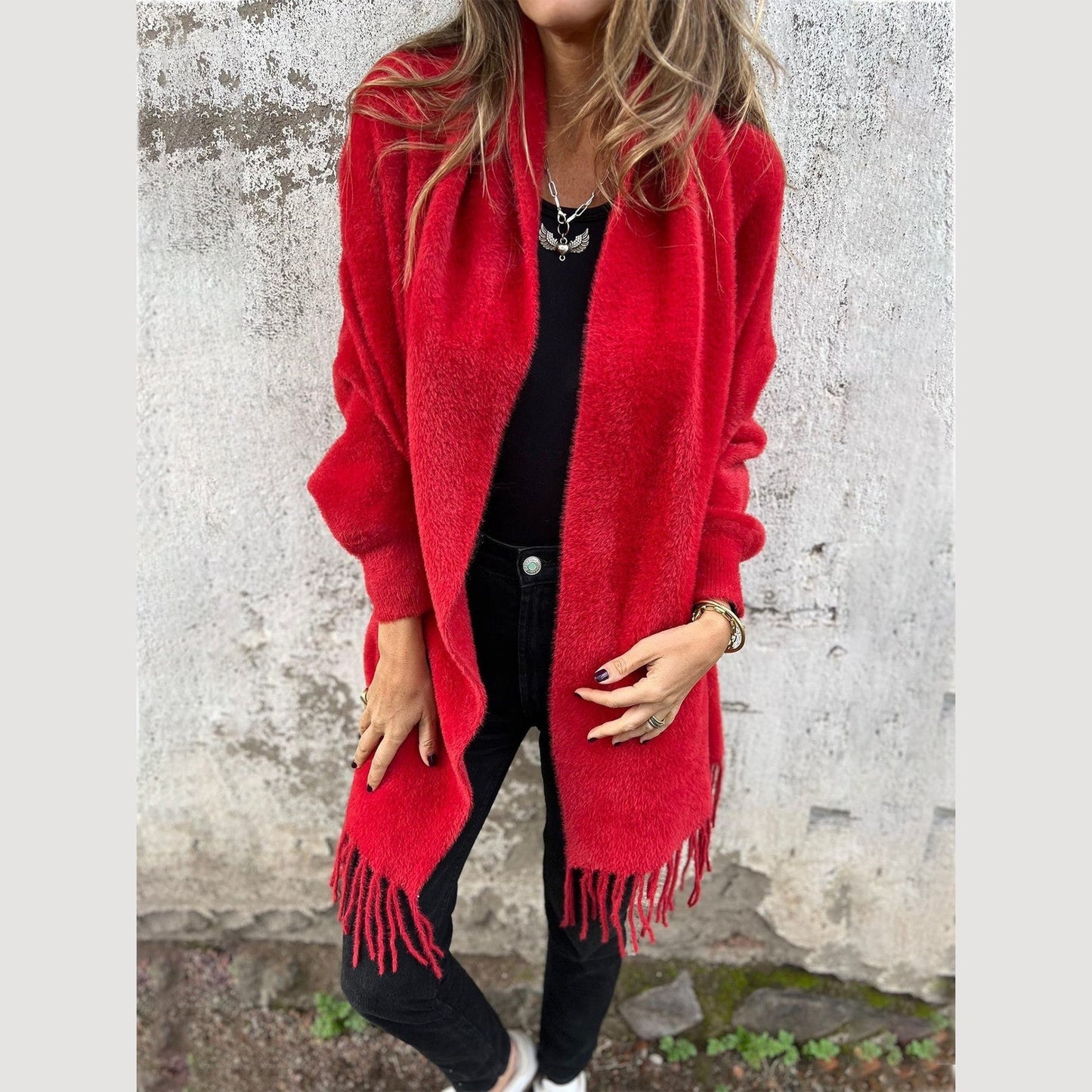 Nancy | Elegant Long-Sleeve Wrap Sweater