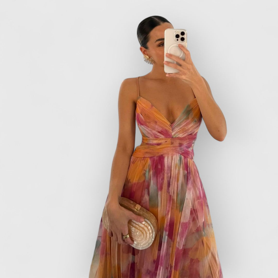 Vada | Maxi dress with floral print