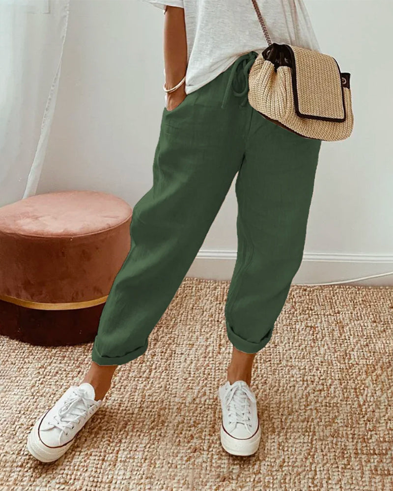 Carla™ | Elegant Cotton Pants