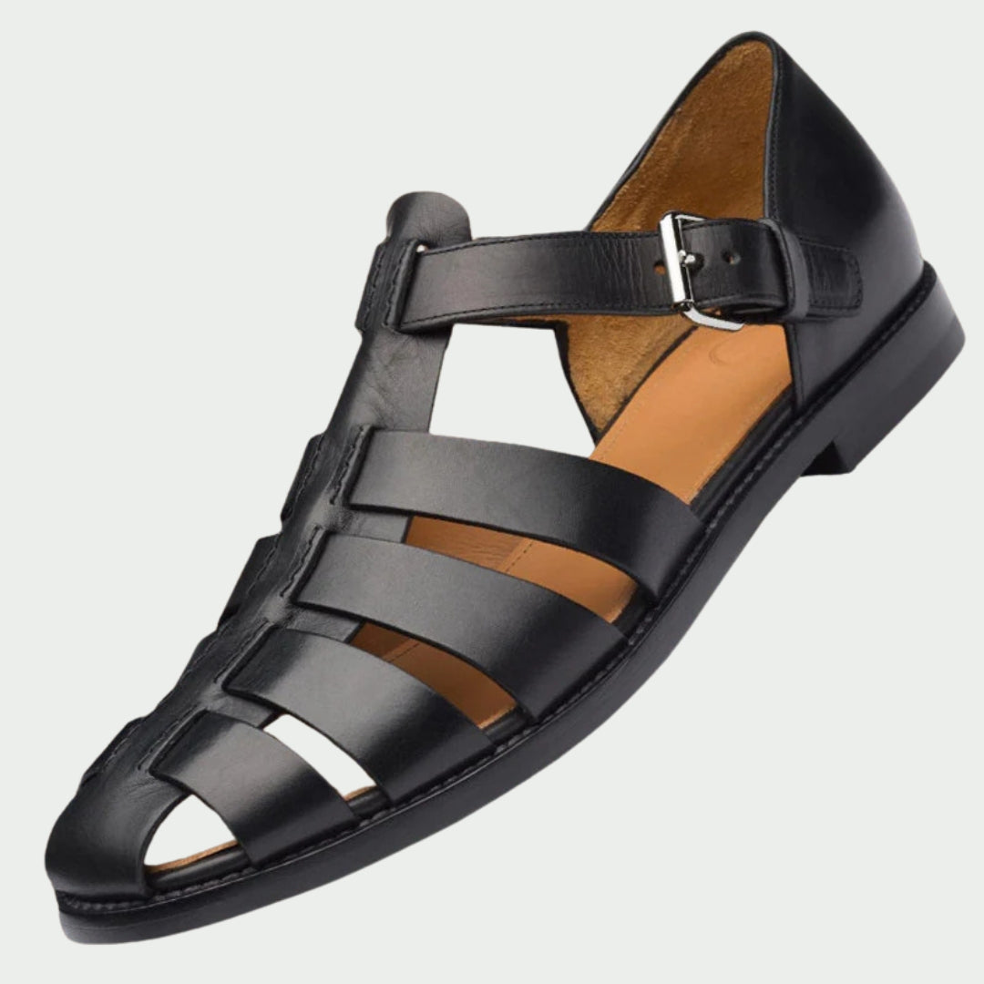 Elegance of Classic Leather Fisherman Sandals