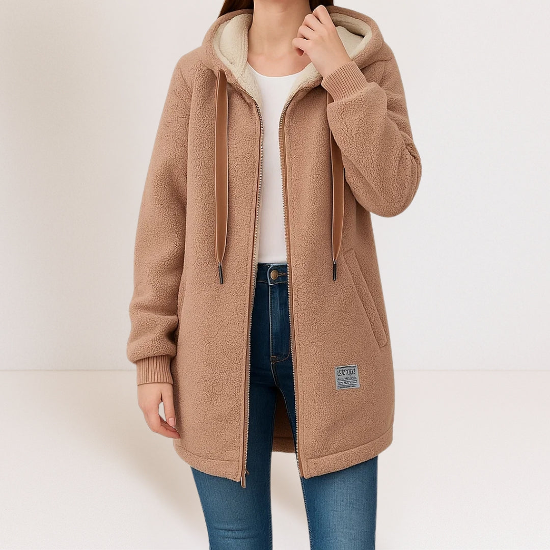 Amelia | Soft Fleece Hooded Jacket