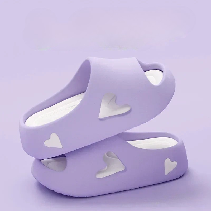 Sofia - Lightweight Heart Design Flip Flops