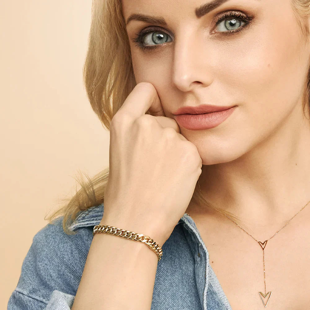 Estate Cuban Bracelet - Gold 16k