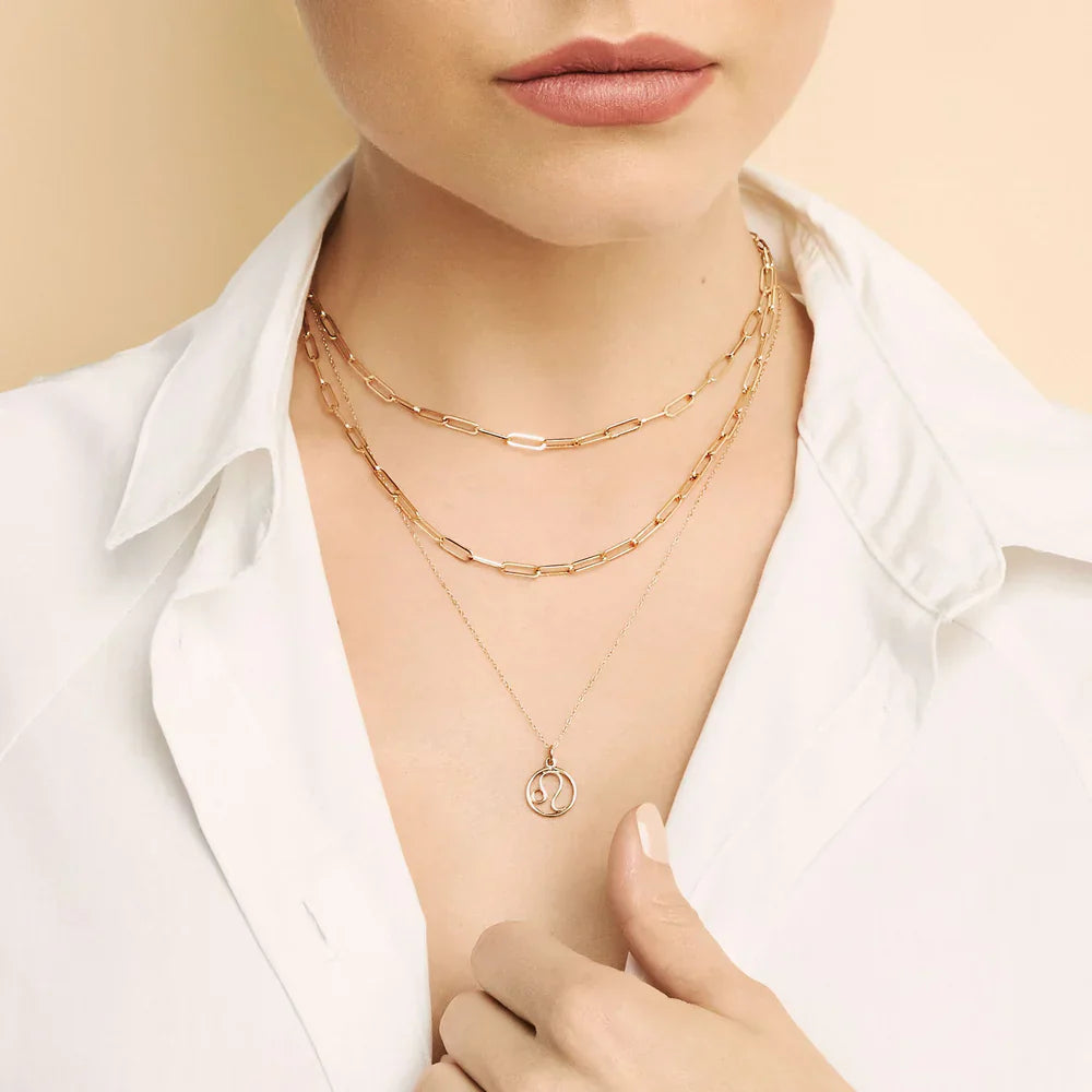 Zodiac sign necklace - Gold 18k