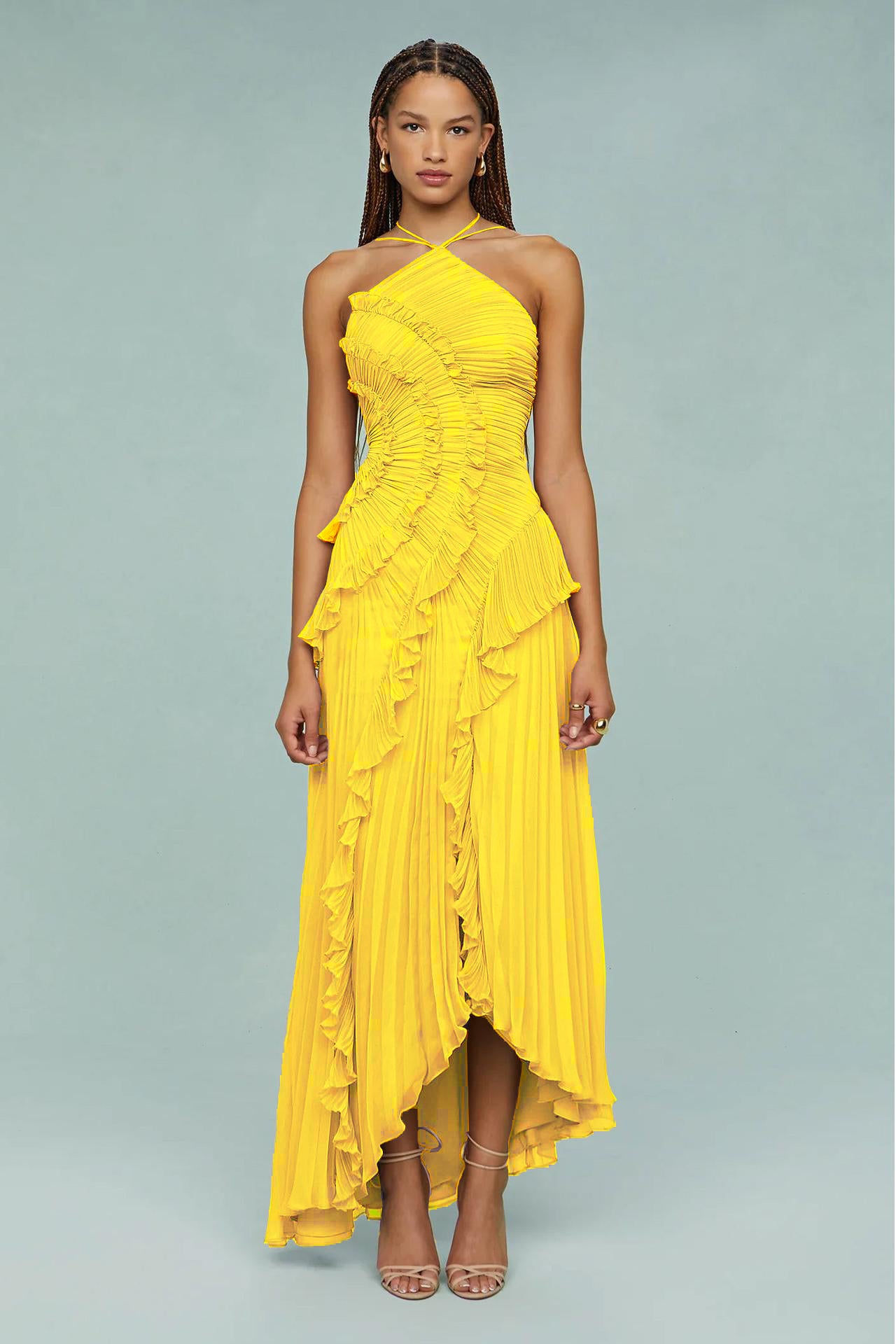 Marina – Ocean Whirlpool Maxi Dress