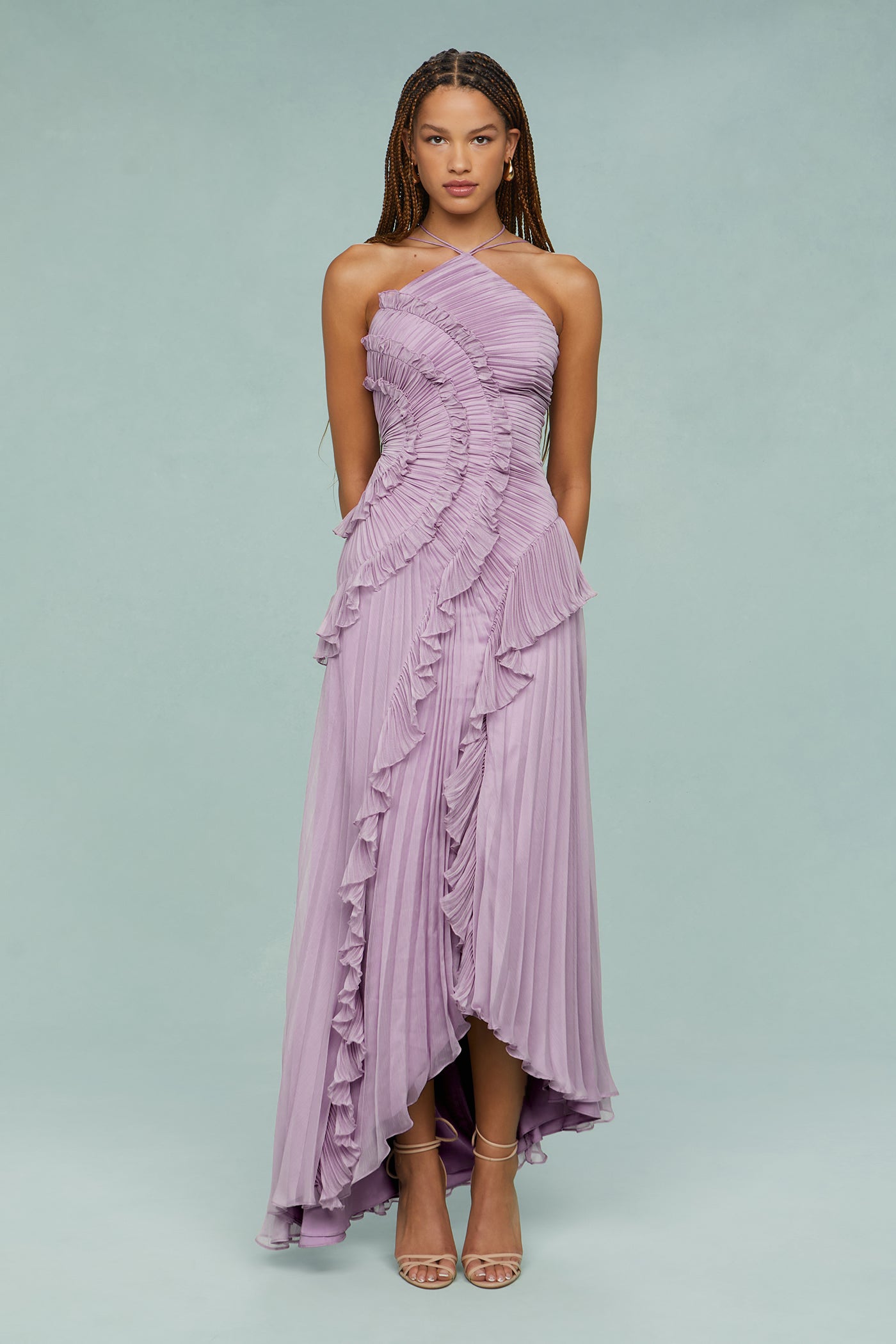 Marina – Ocean Whirlpool Maxi Dress
