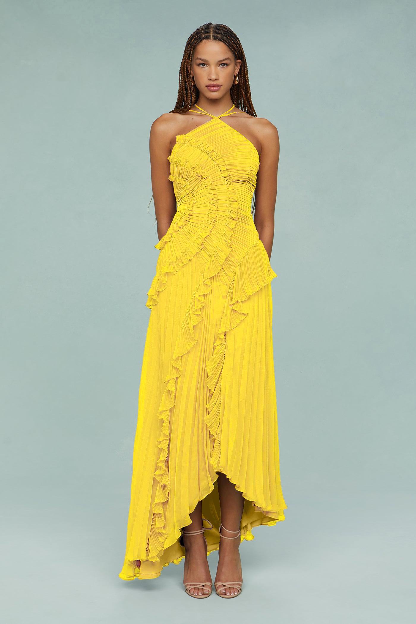Marina – Ocean Whirlpool Maxi Dress