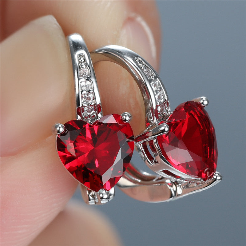 Lunara Emberelle Earrings | White Gold 16k