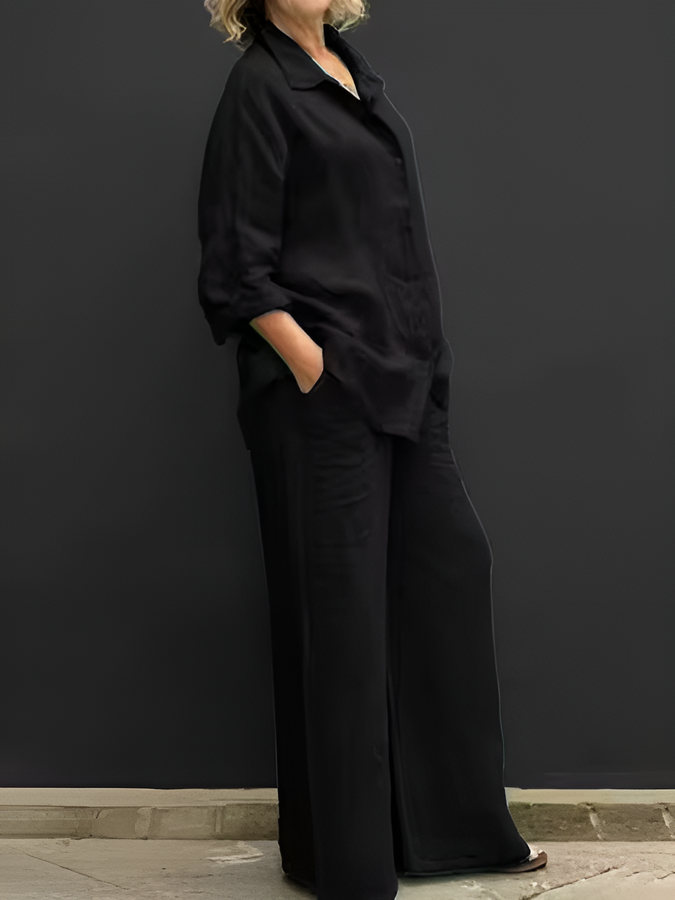 Emily Linen Shirt Suit
