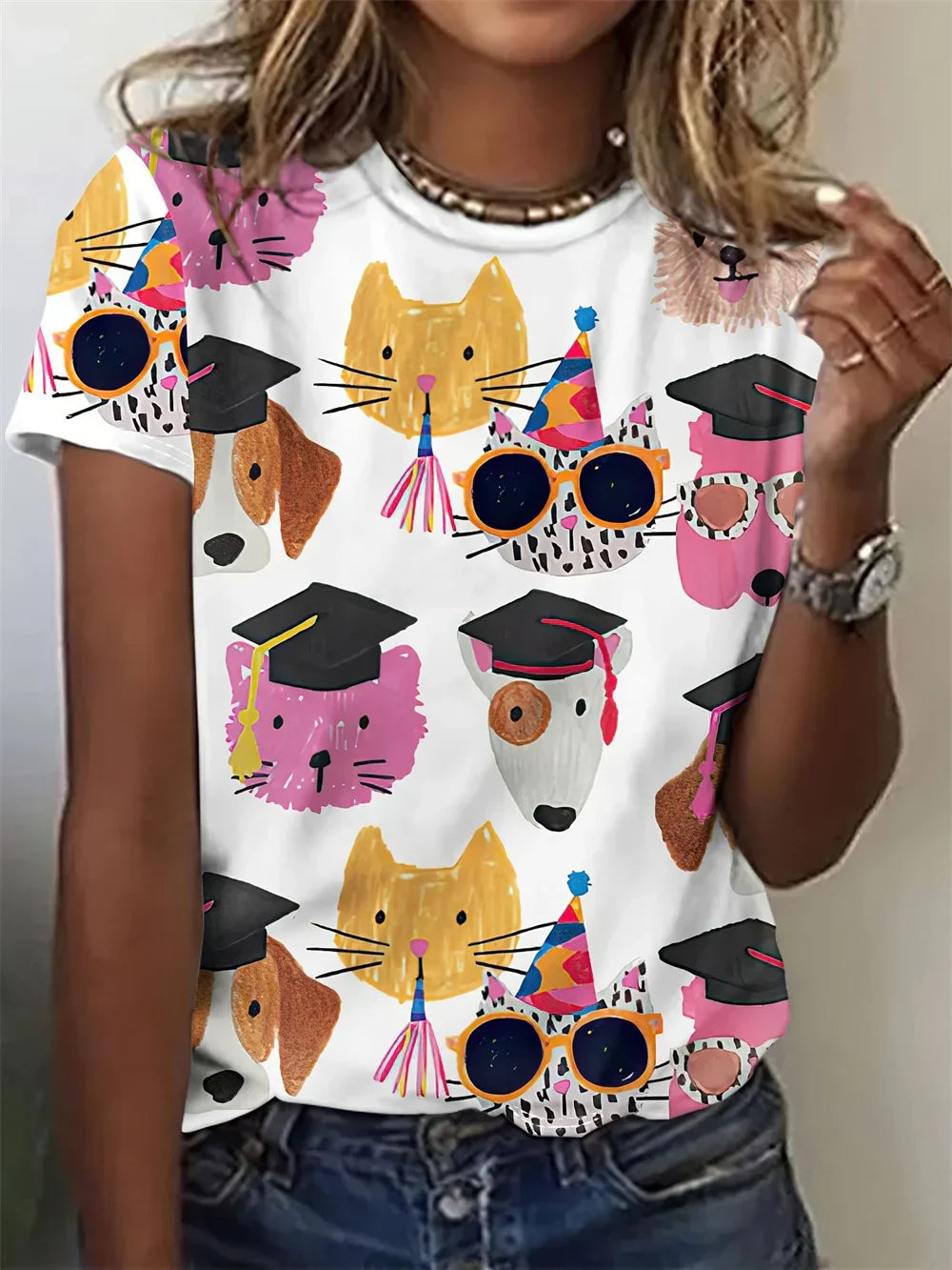 Zosia - Animal Print Nature-Inspired Top