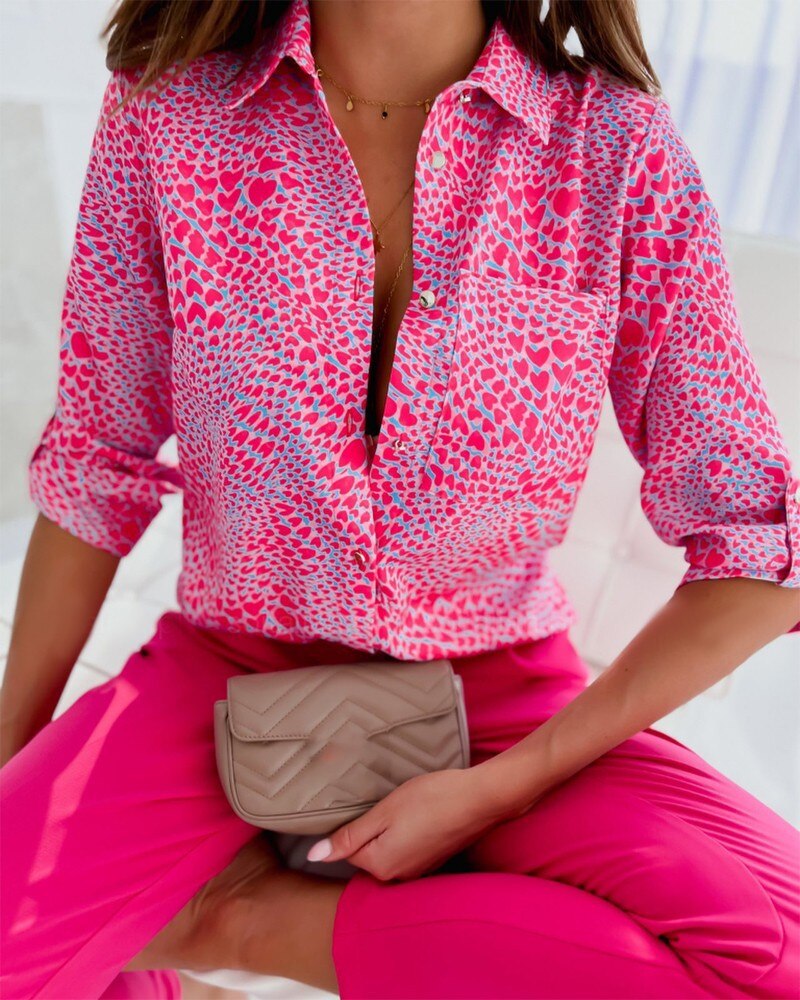 Elowen | Chic Long-Sleeve Blouse with Button Detail