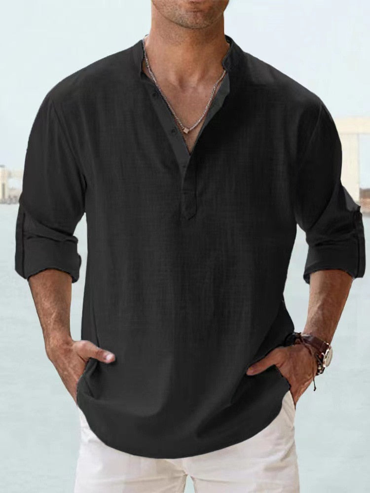 Oliver™ | Breathable Linen Shirt