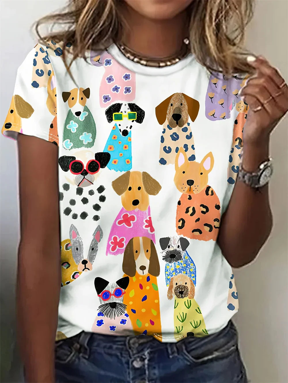 Zosia - Animal Print Nature-Inspired Top