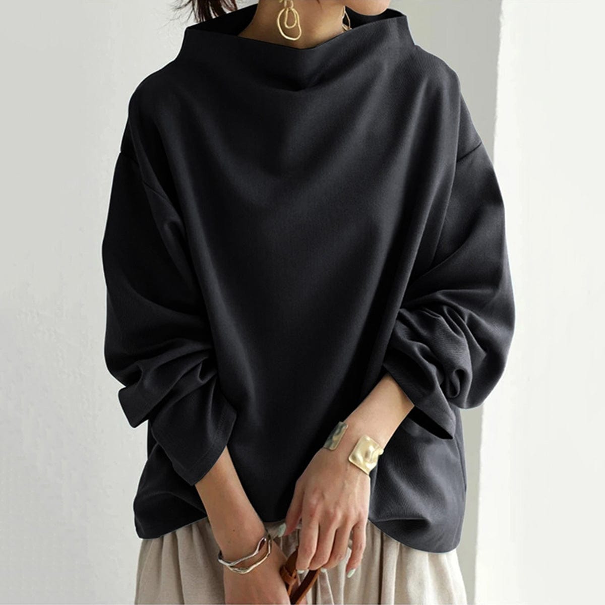 Carla | High-Neck Soft Knit Top
