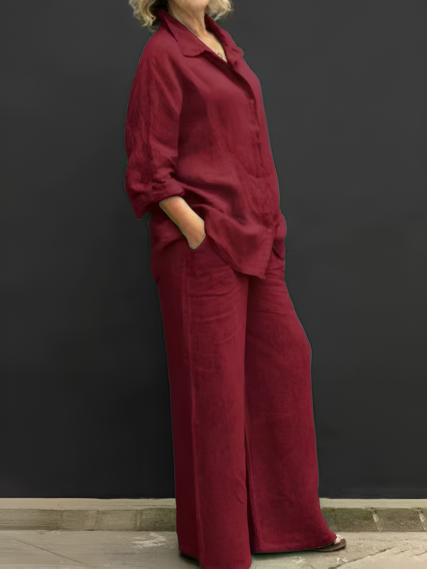 Emily Linen Shirt Suit