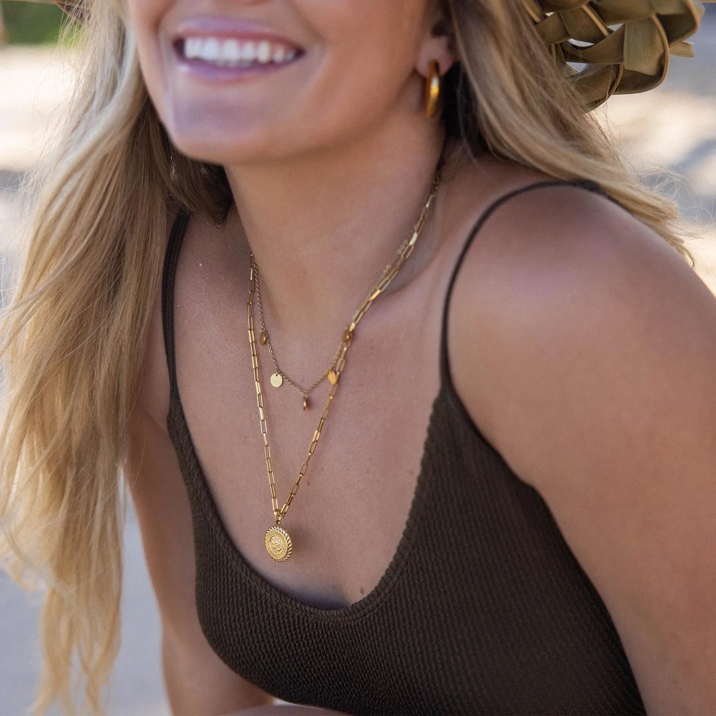 Funky Buddha Necklace | White Gold 18k