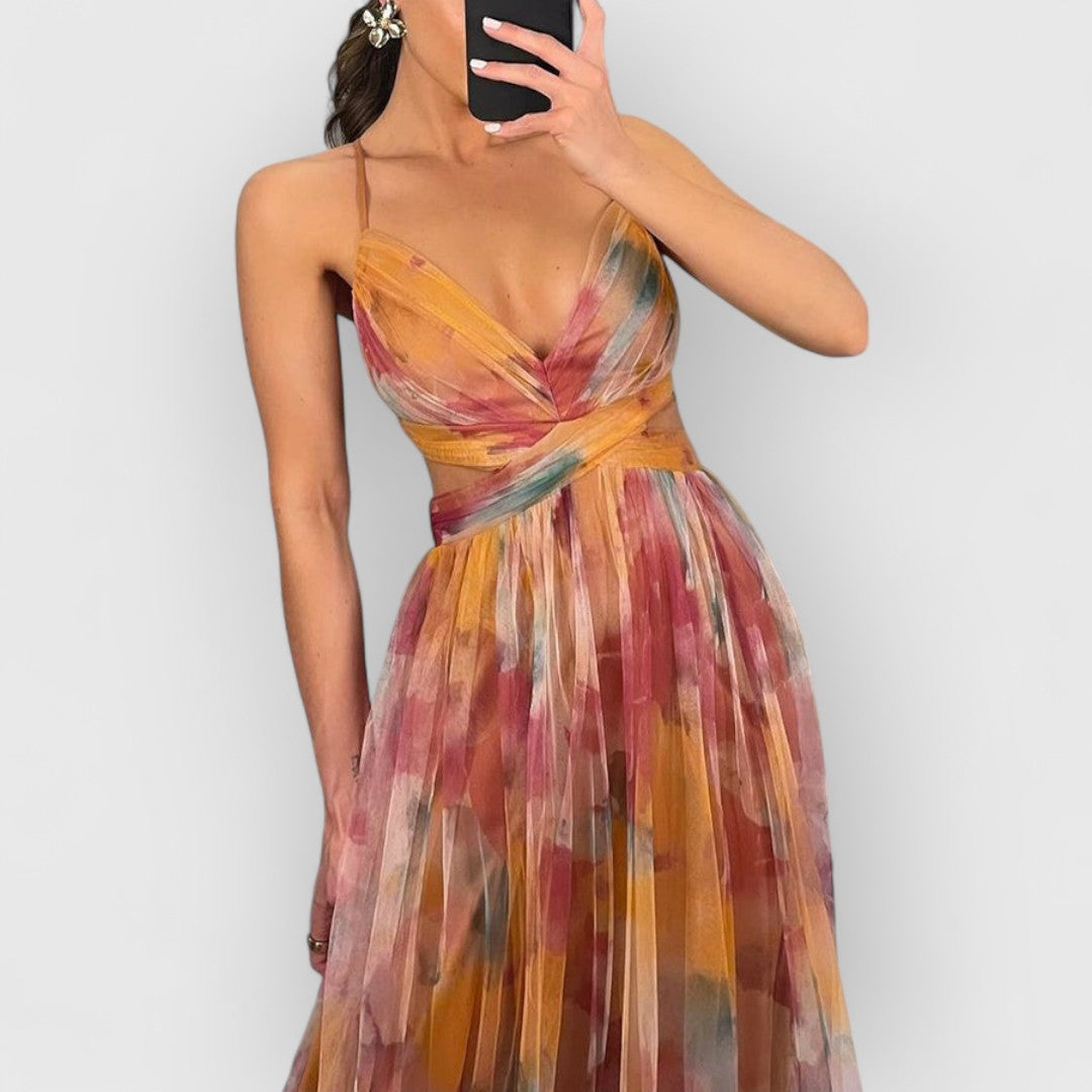 Vada | Maxi dress with floral print