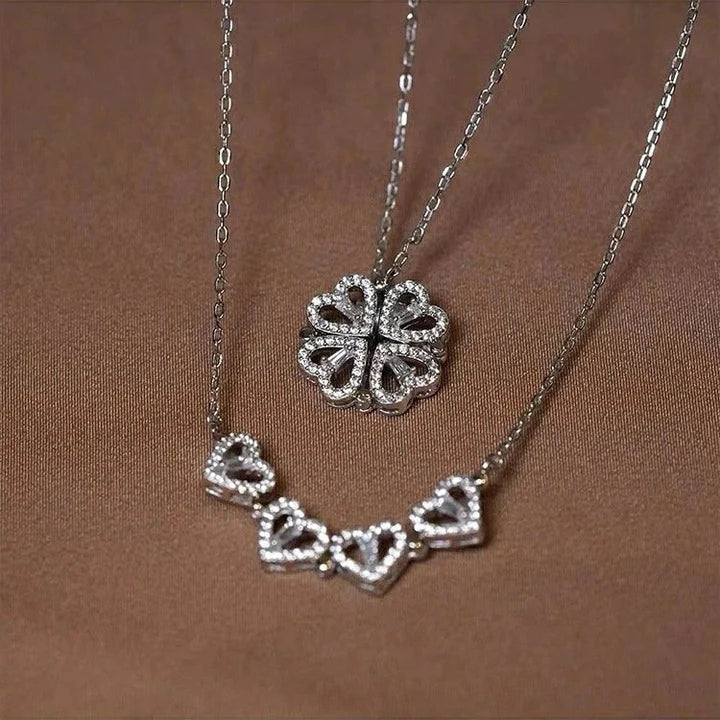 Amora Quadrifolia Necklace | White Gold 18k