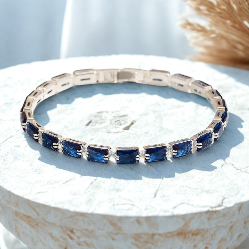 Mireda Thalindra Bracelet | White Gold 16k