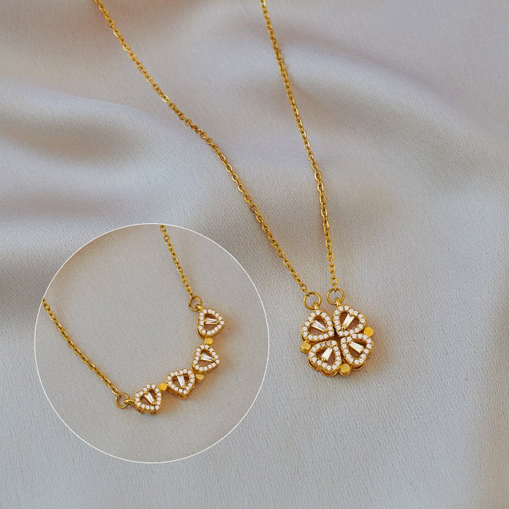 Amora Quadrifolia Necklace | White Gold 18k