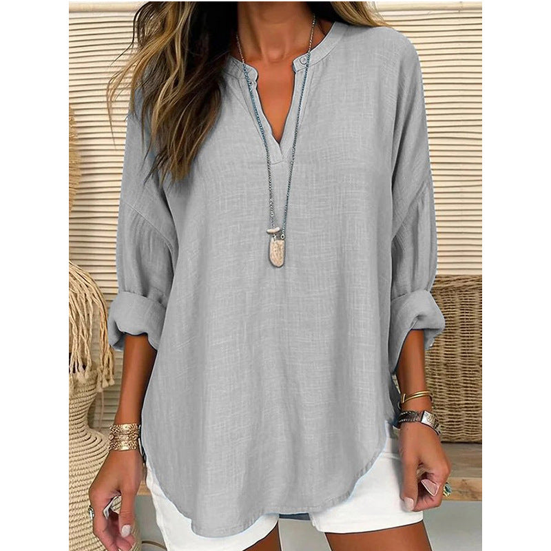 Elodie | Chic V-Neck Blouse