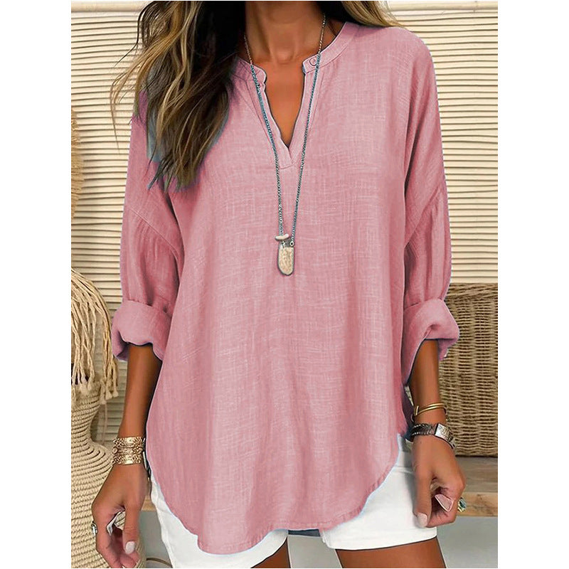 Elodie | Chic V-Neck Blouse