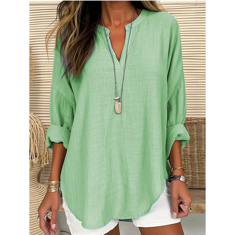 Elodie | Chic V-Neck Blouse