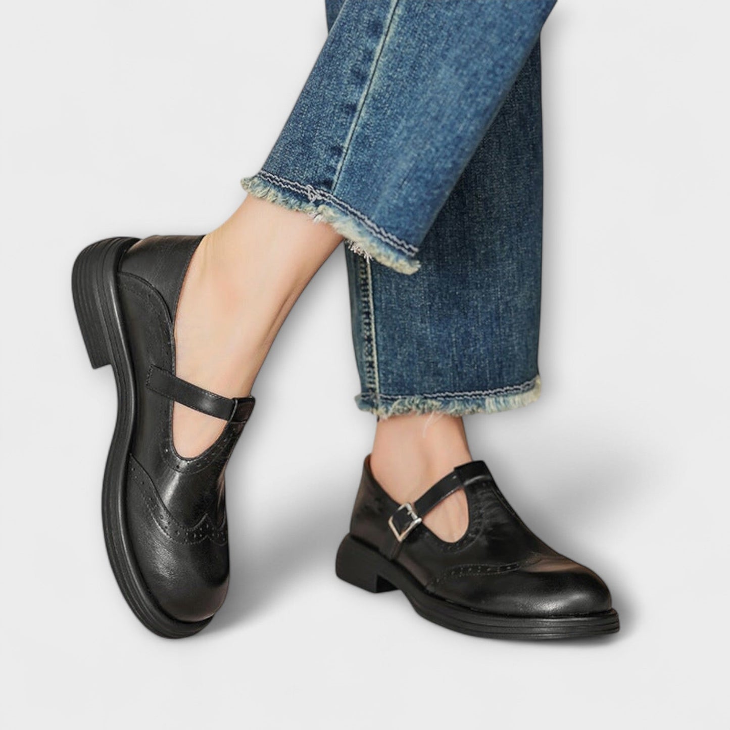 Janine | Leather Mary Janes
