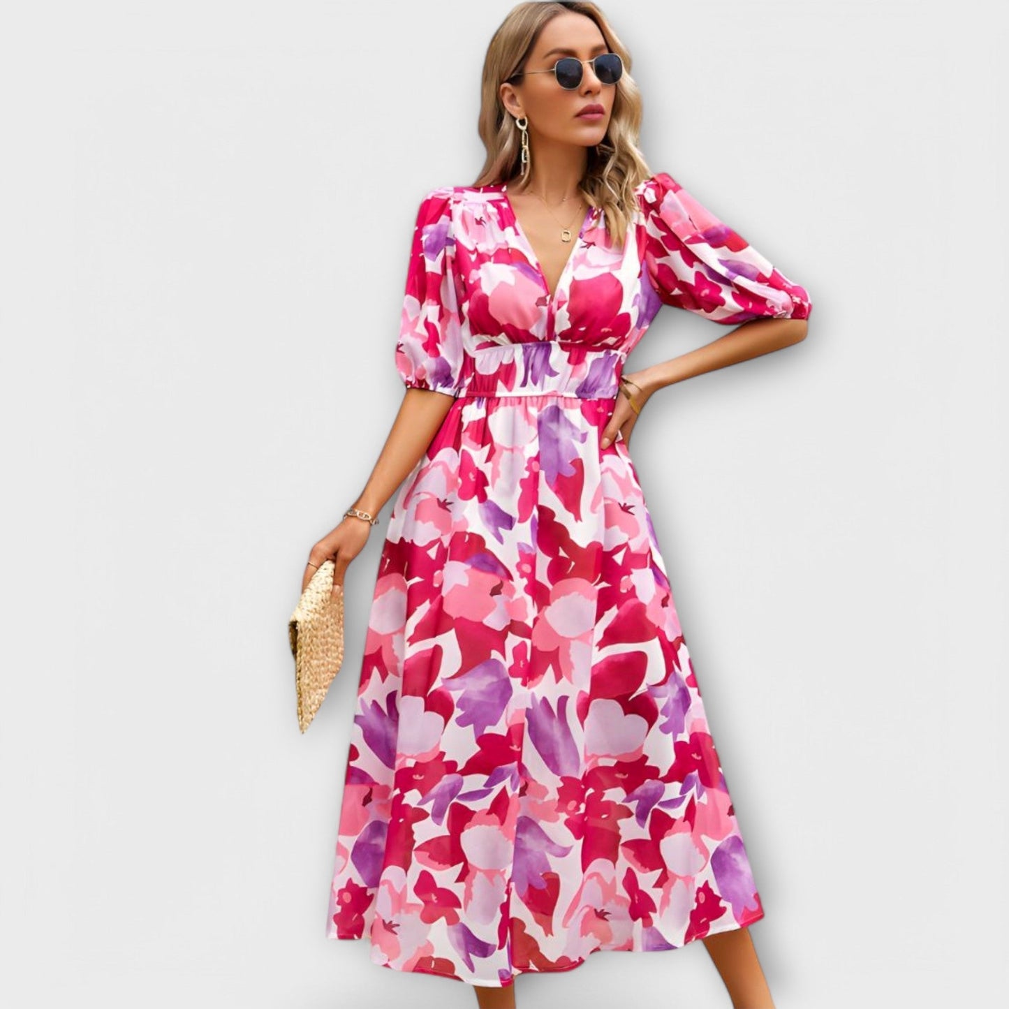 Ella summer floral dress