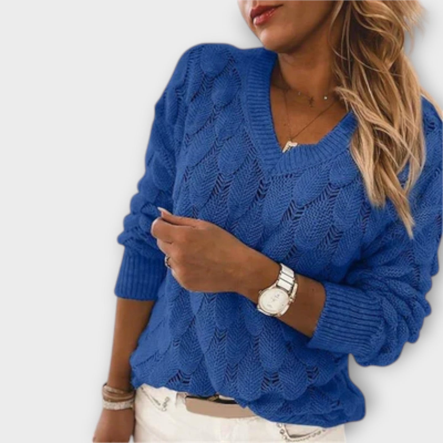Noemier - Pullover with V-neck