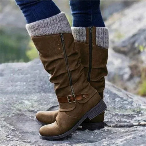 Ilaria - Vintage Mid Calf Cowboy Boots