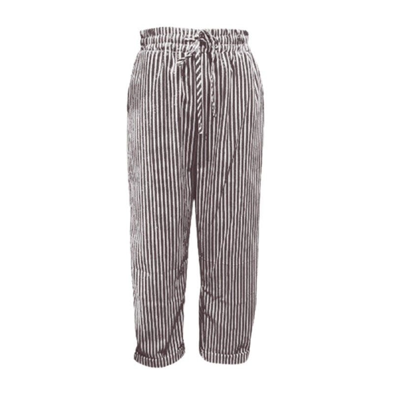 Lucy | striped trousers in linen and cotton