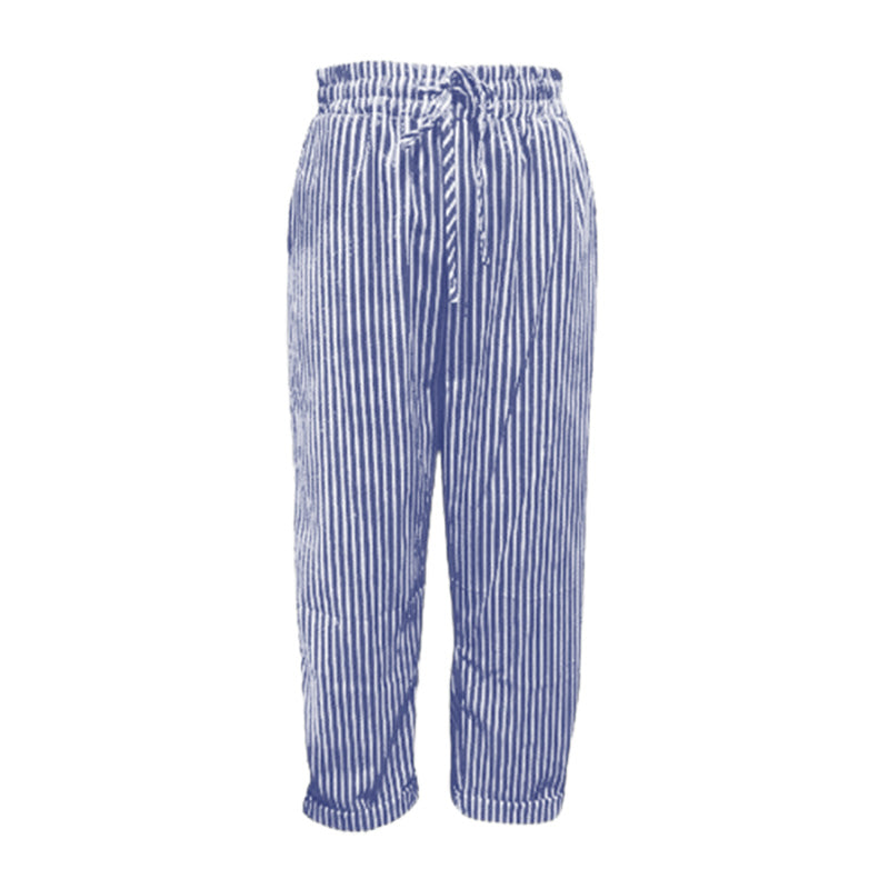 Lucy | striped trousers in linen and cotton
