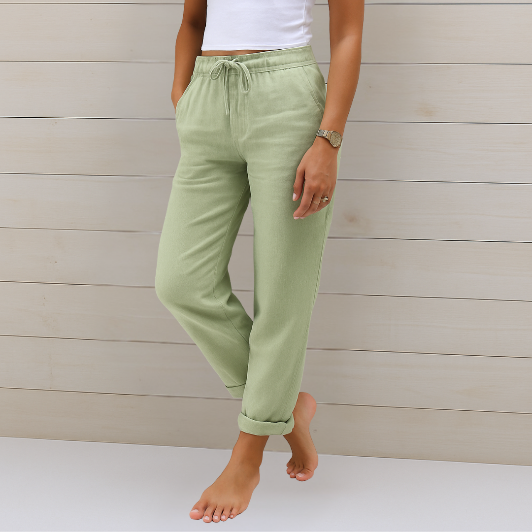 Ella |Premium breathable linen stretch pants