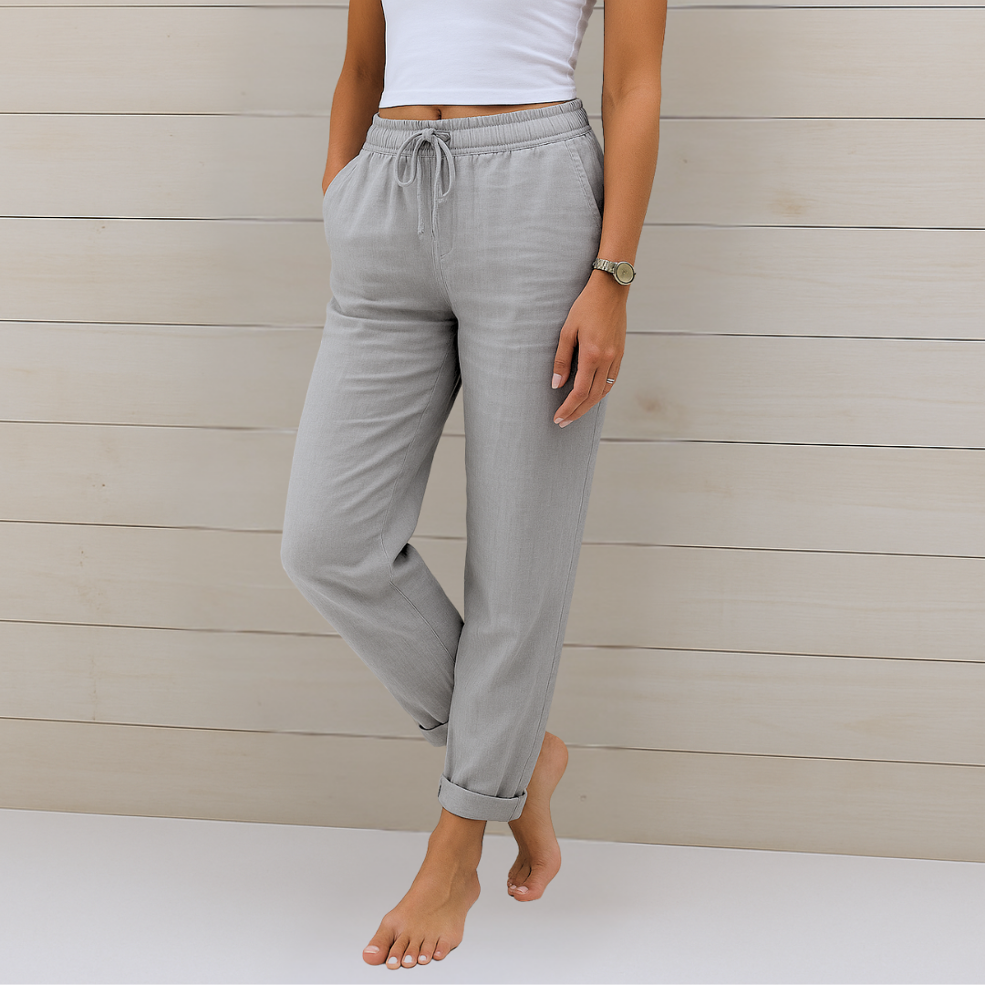 Ella |Premium breathable linen stretch pants
