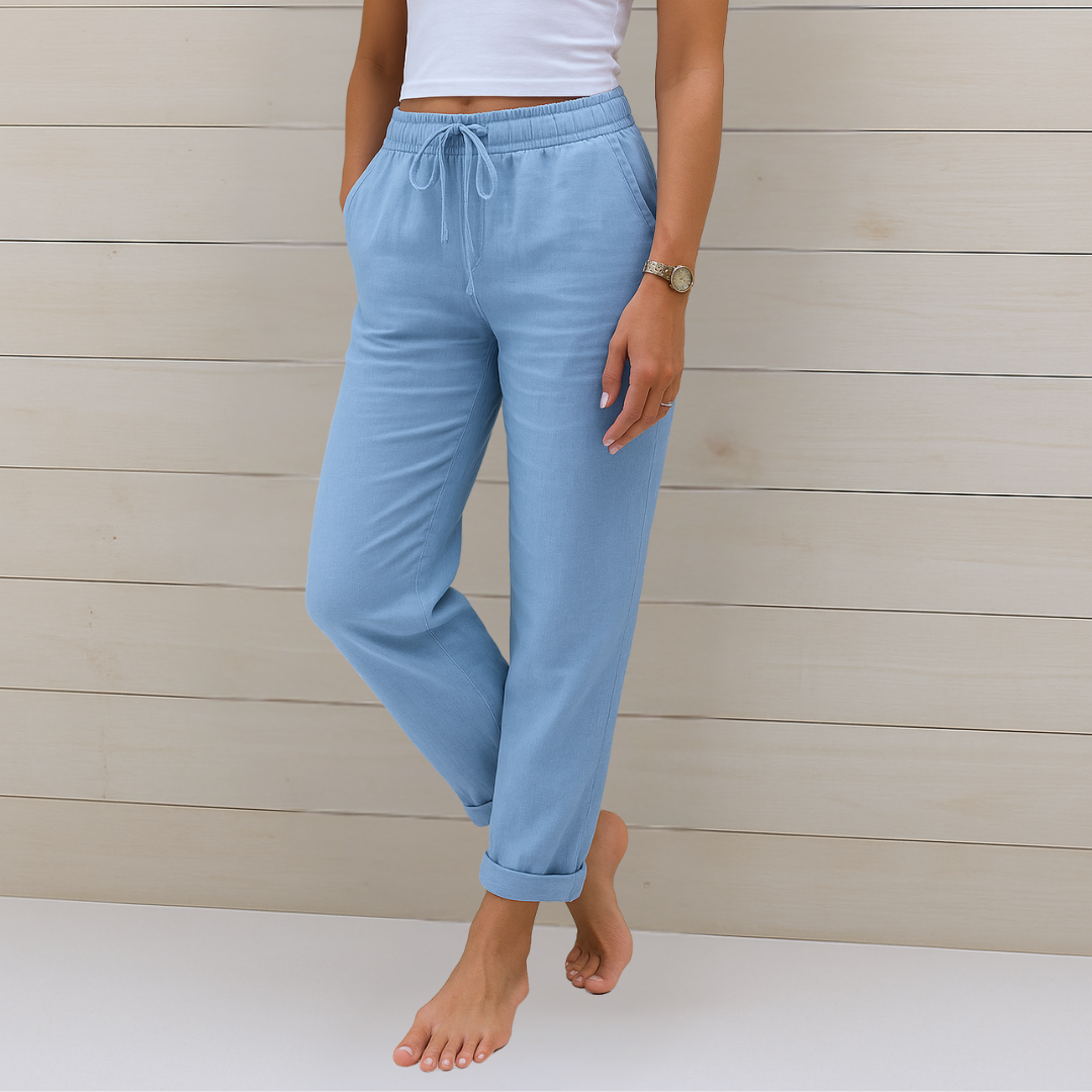 Ella |Premium breathable linen stretch pants