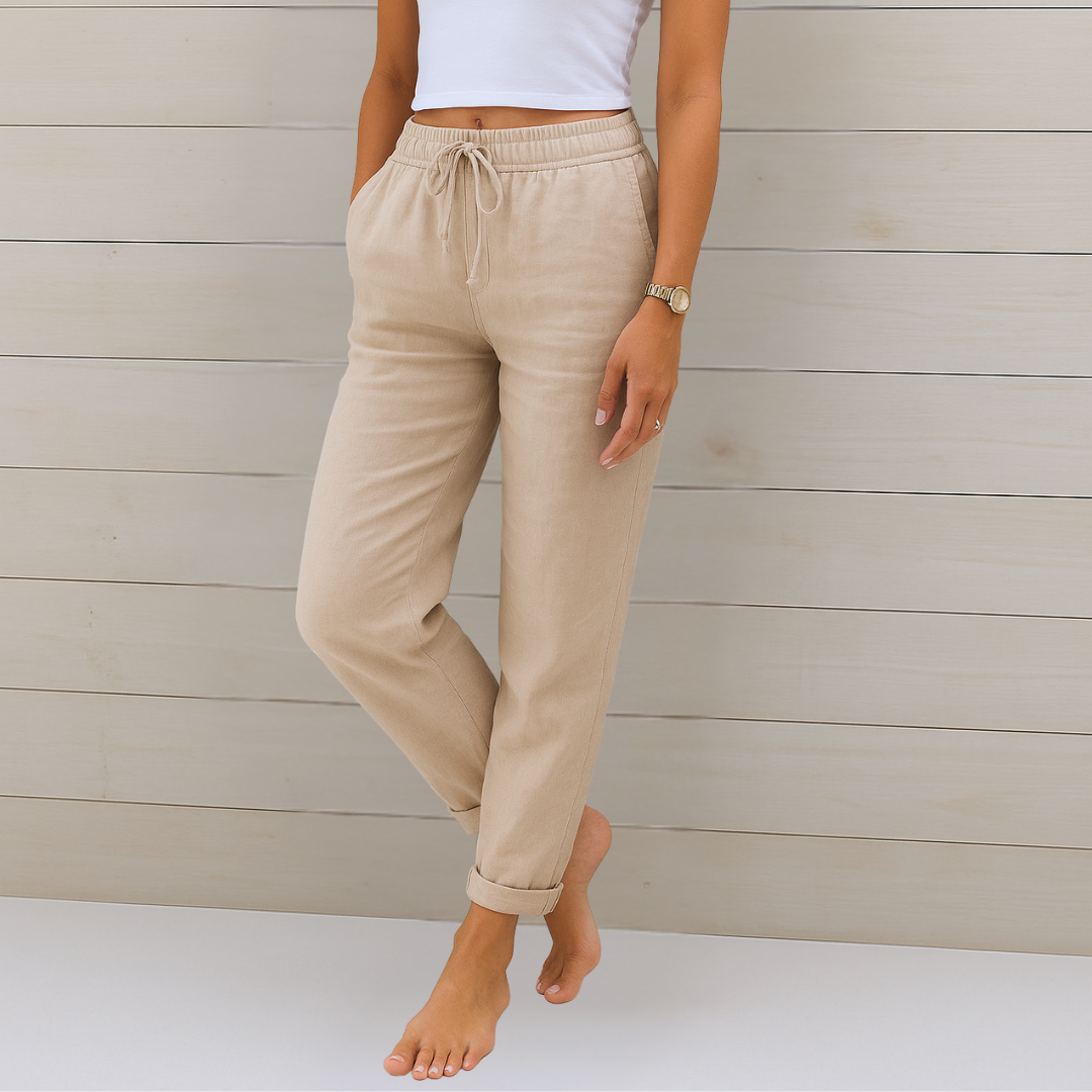 Ella |Premium breathable linen stretch pants