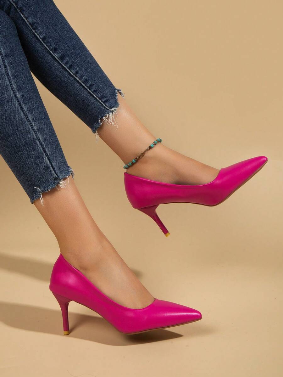 Camila – Two-Tone Buckle Slingbacks