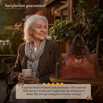 Alice - Fashionable Casual Leather Crossbody Tote