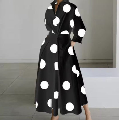 Esther™ | Elegant Spring Shirt Dress with Cotton Collar