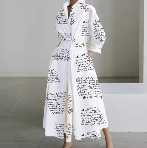 Esther™ | Elegant Spring Shirt Dress with Cotton Collar