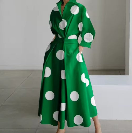 Esther™ | Elegant Spring Shirt Dress with Cotton Collar