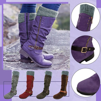 Ilaria - Vintage Mid Calf Cowboy Boots