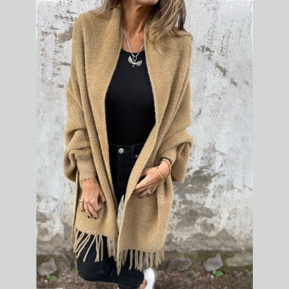 Nancy | Elegant Long-Sleeve Wrap Sweater