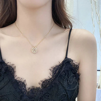 Amora Quadrifolia Necklace | White Gold 18k